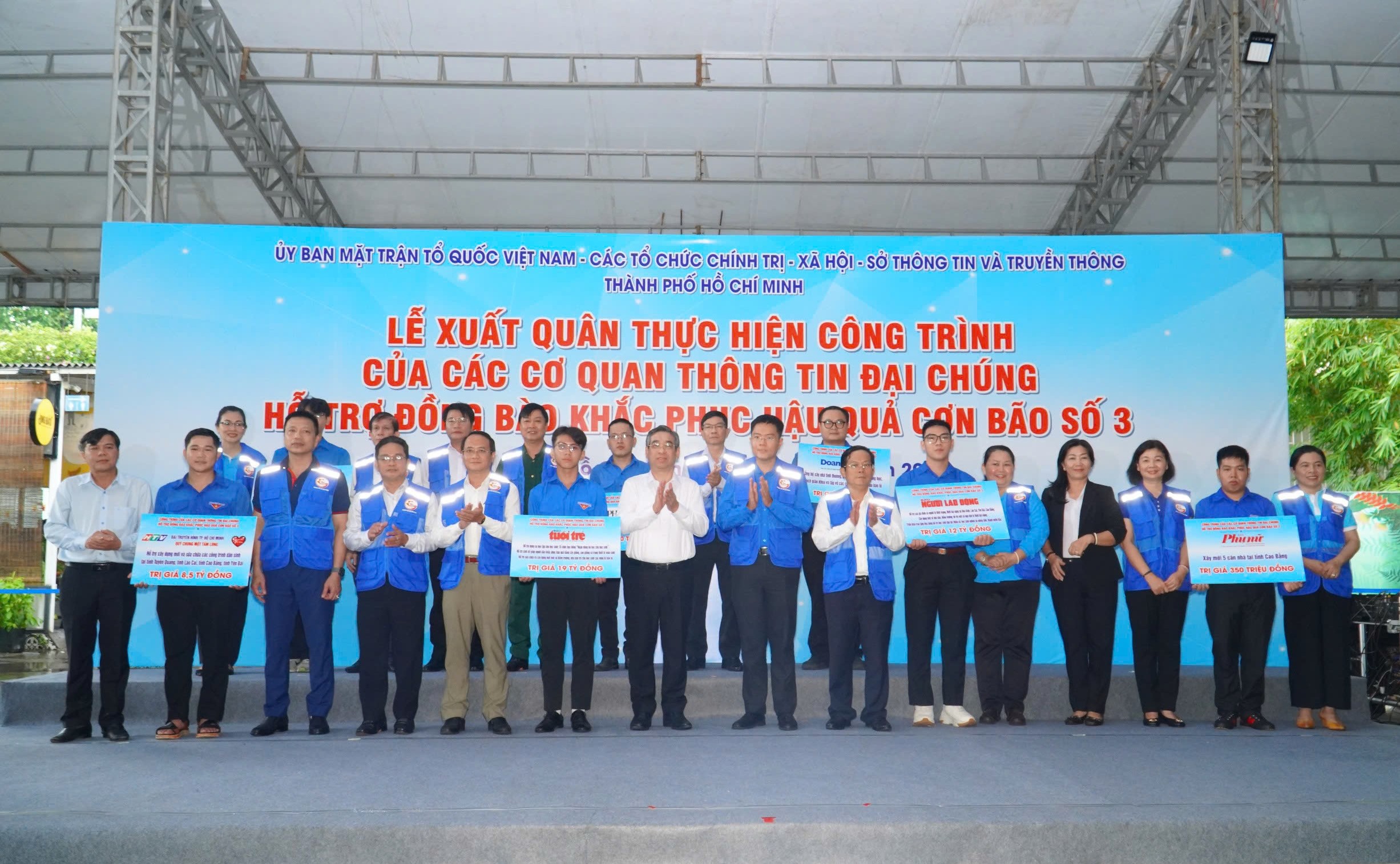 Các cơ quan báo chí ở TPHCM khởi động các chương trình hỗ trợ nạn nhân của bão số 3